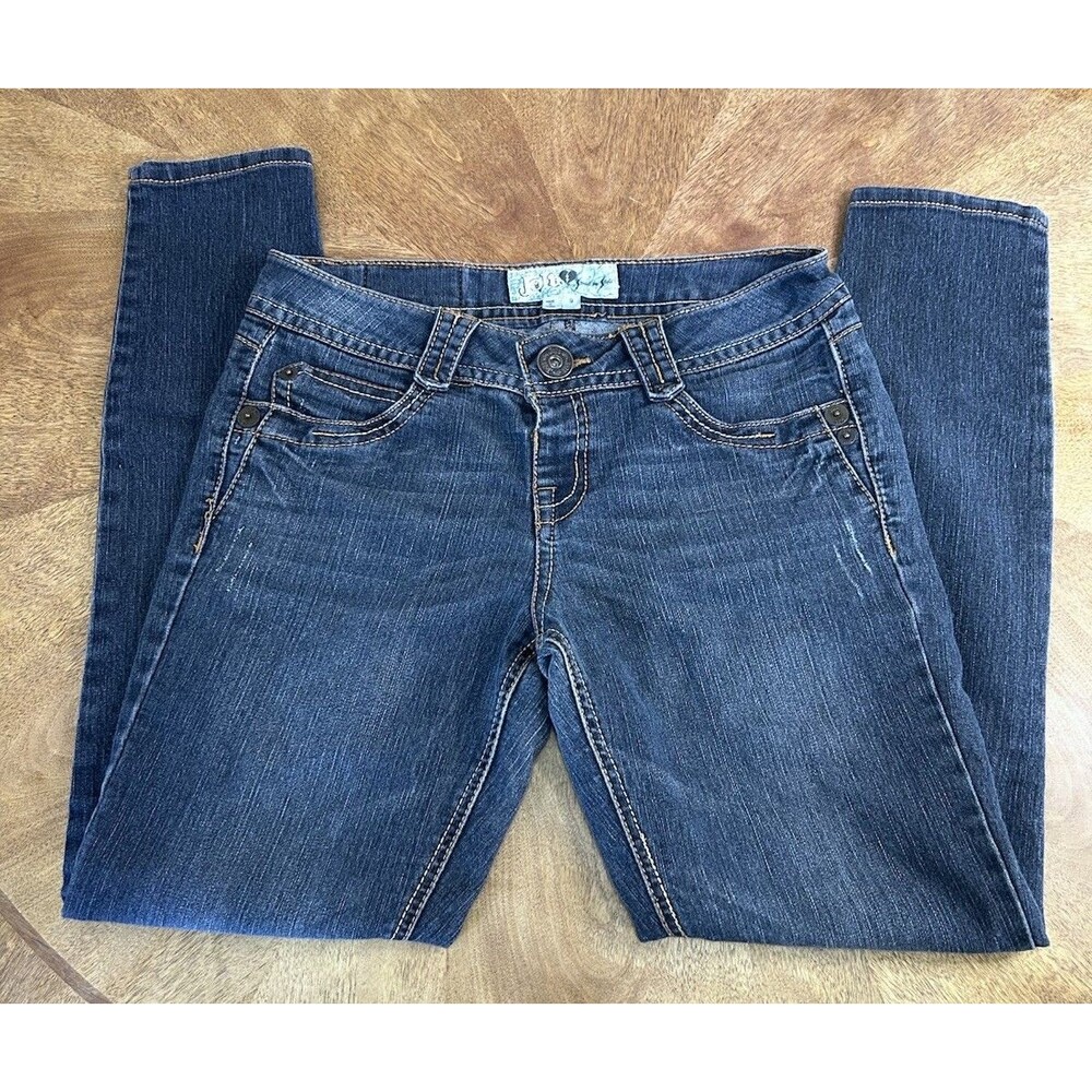 Jolt Jeans Womens Size 9 Dark Wash Bootcut Stretch Denim Low Rise Y2K Style